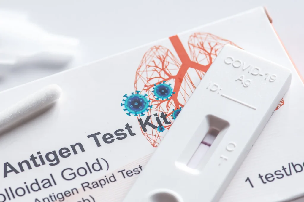 Rapid test kit in pharmacy